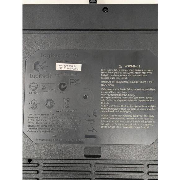 Logitech G110 Backlighting Gaming USB Wired Keyboard Model Y-U0007 - Picture 5 of 6